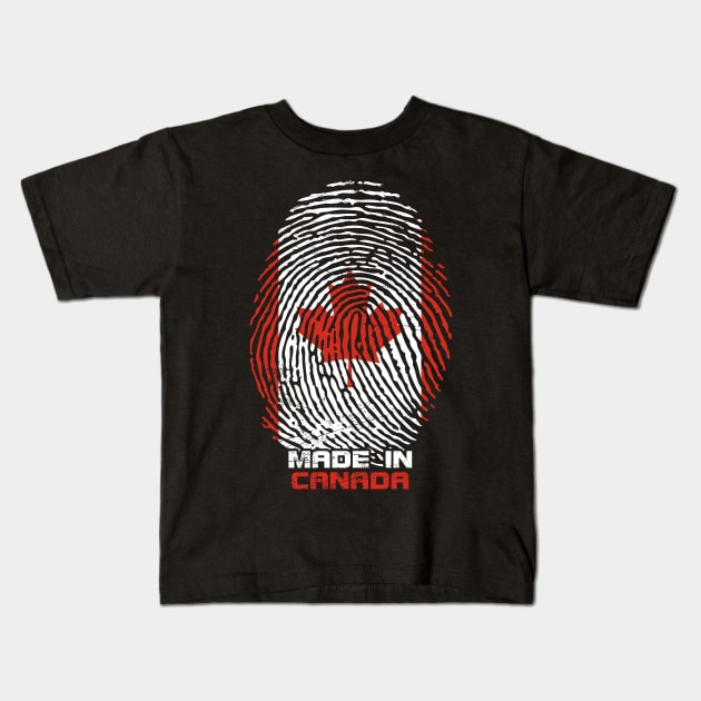 Made In Canada Kids T-Shirt by Mila46